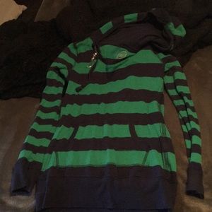 Teal and blue hoodie